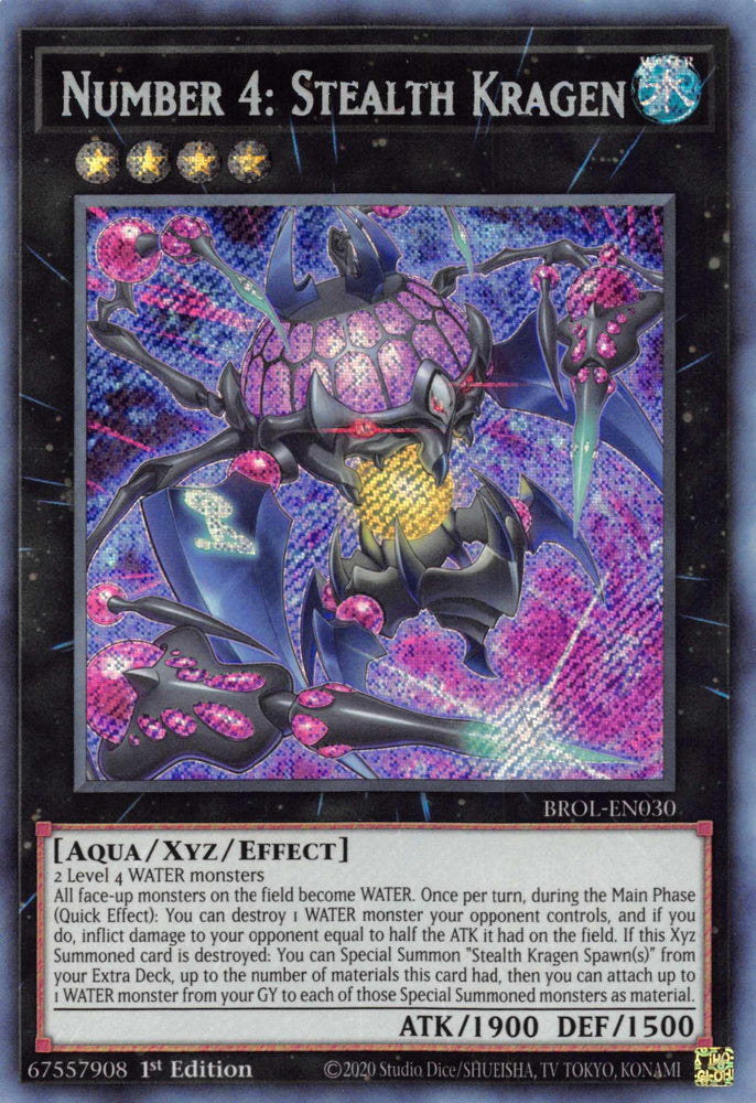 Number 4: Stealth Kragen [BROL-EN030] Secret Rare (ONLINE ORDER ONLY)