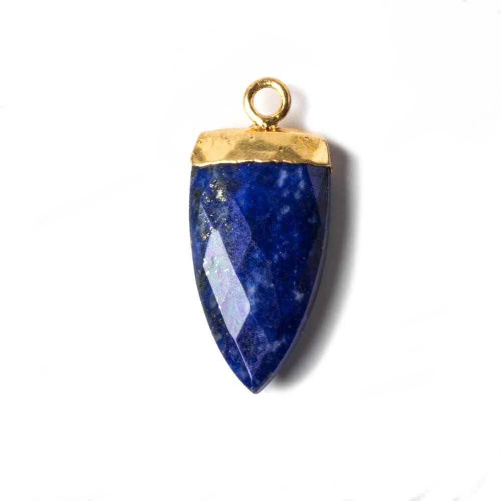 22x10mm Gold Leafed Lapis Lazuli Point Pendant 1 piece (ONLINE ORDER ONLY)