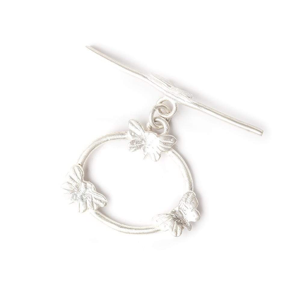 22x25mm Sterling Silver Butterfly Oval Toggle Finding 1 per (ONLINE ORDER ONLY)
