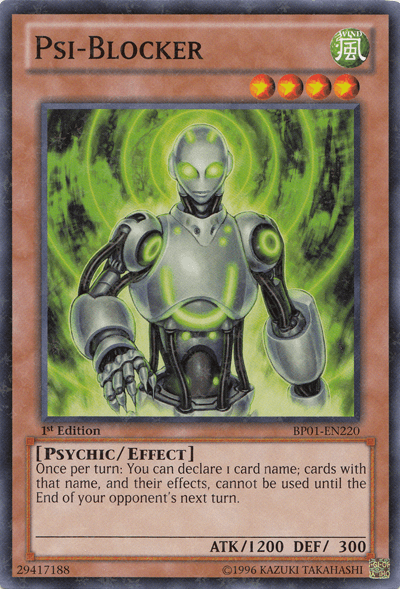 Psi-Blocker [BP01-EN220] Starfoil Rare (ONLINE ORDER ONLY)