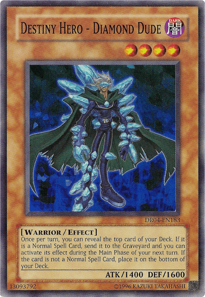 Destiny HERO - Diamond Dude [DR04-EN183] Super Rare (ONLINE ORDER ONLY)
