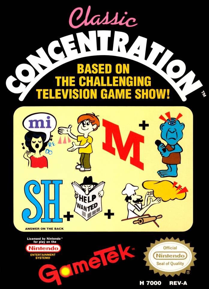 Classic Concentration (Nintendo NES) (Online Only)