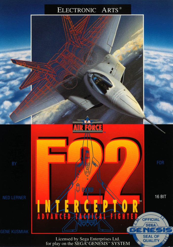 F-22 Interceptor (Sega Genesis) (ONLINE ORDER ONLY)