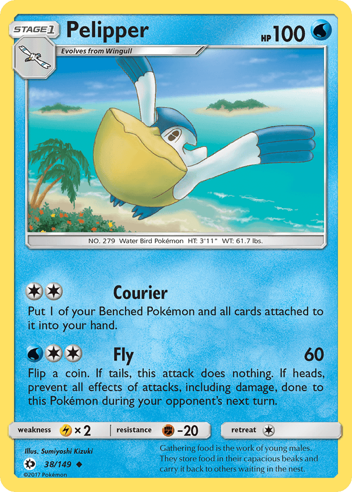Pelipper (38/149) [Sun & Moon: Base Set] (Online Only)