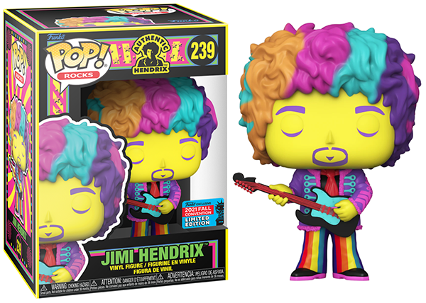 Jimi Hendrix (Black Light, Multicolor) 239 - 2021 Fall Convention Exclusive (Online Order Only)