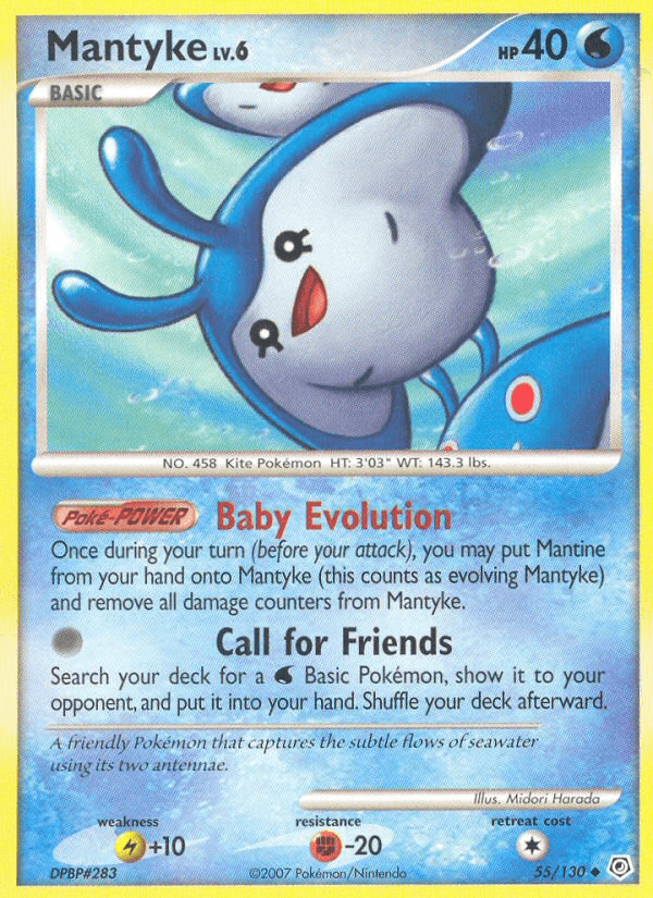 Mantyke (55/130) [Diamond & Pearl: Base Set] (Online Only)