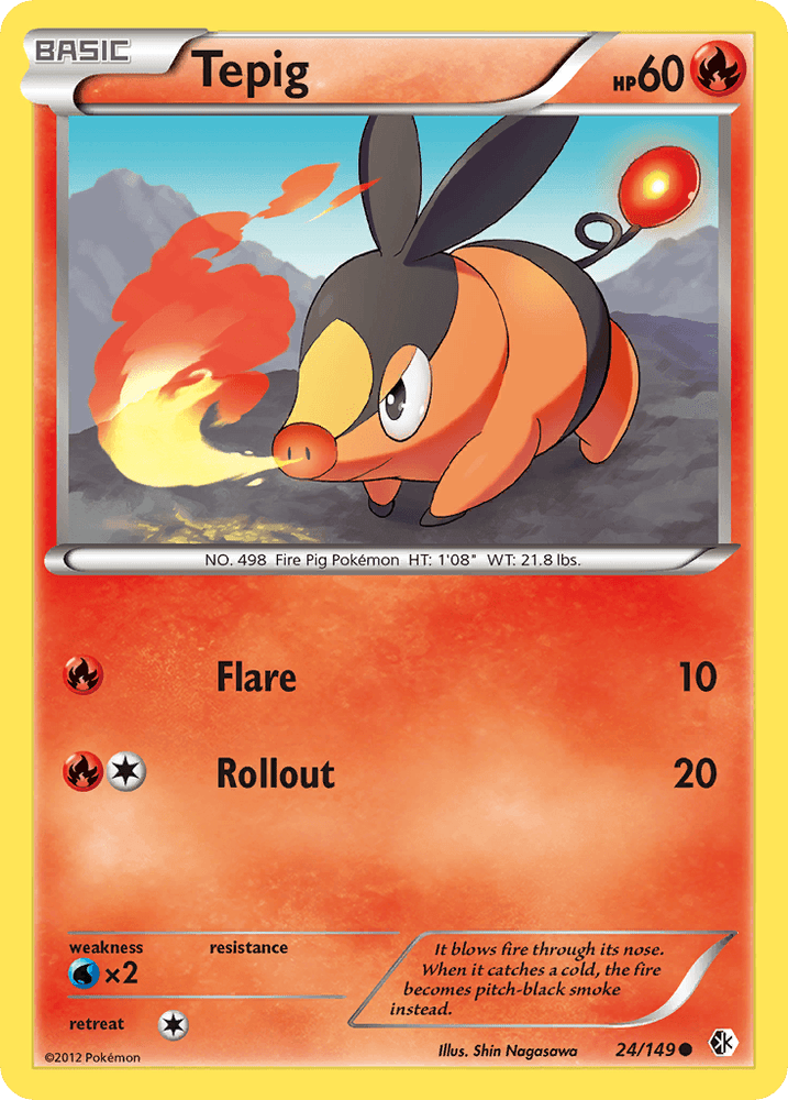 Tepig (24/149) [Black & White: Boundaries Crossed] (Online Only)