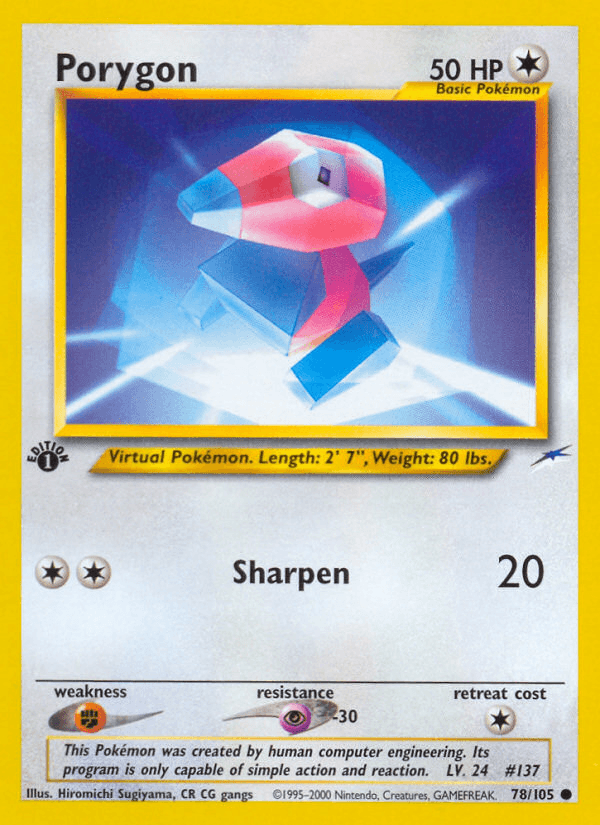 Porygon (78/105) [Neo Destiny 1st Edition] (Online Only)