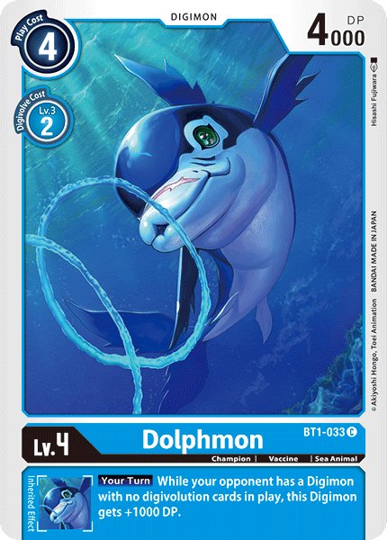 Dolphmon [BT1-033] [Release Special Booster Ver.1.0] (ONLINE ORDER ONLY)