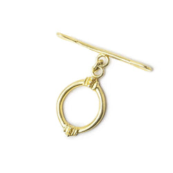 23x14mm Vermeil Oval Art Deco Toggle 1 piece (ONLINE ORDER ONLY)