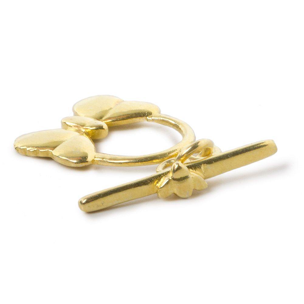 23x16mm Vermeil Butterfly Toggle 1 piece (ONLINE ORDER ONLY)