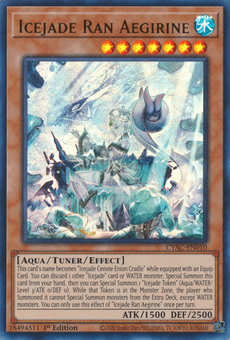 Icejade Ran Aegirine [CYAC-EN010] Ultra Rare (ONLINE ORDER ONLY)