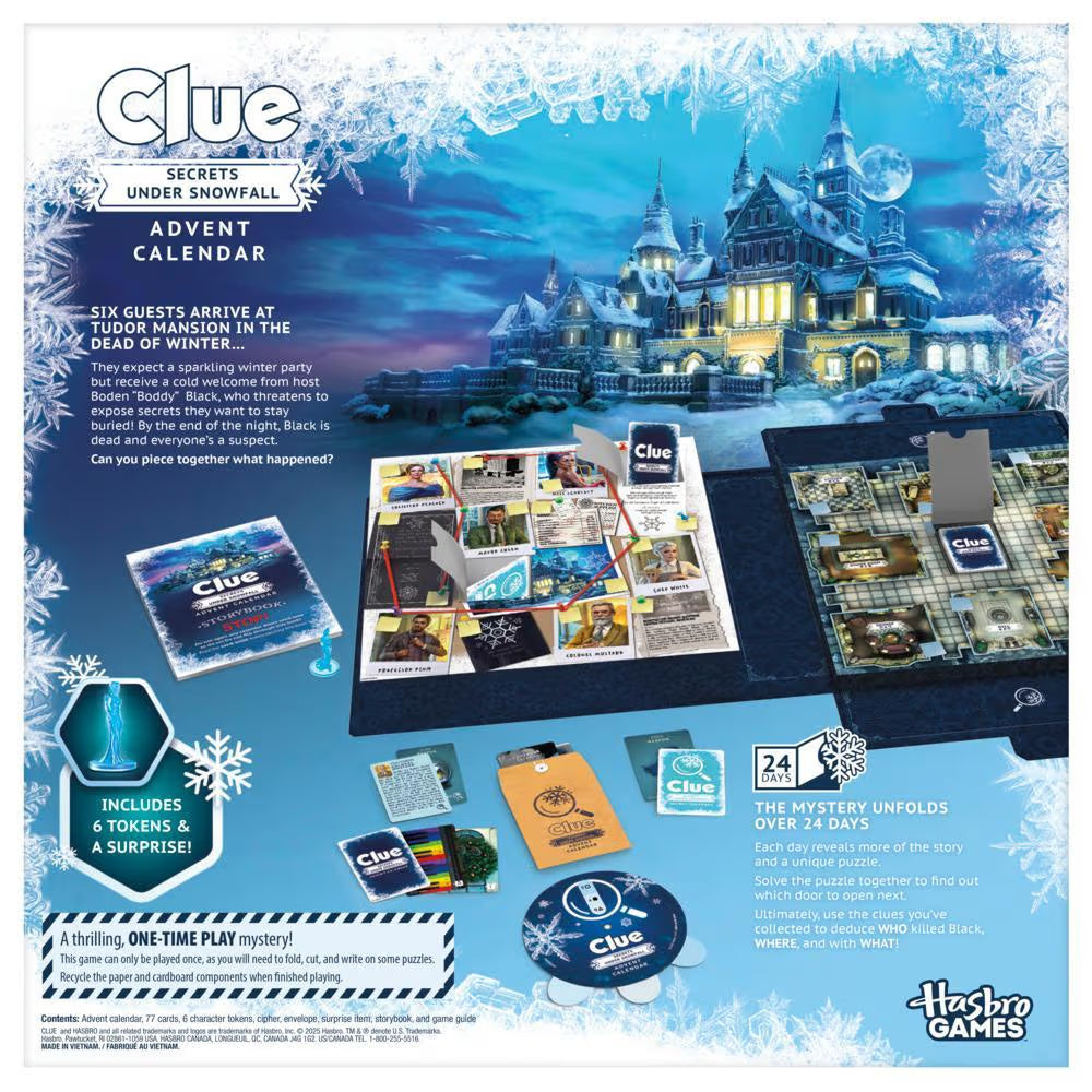 Clue: Advent Calendar - Secrets Under Snowfall (ONLINE ORDER ONLY)
