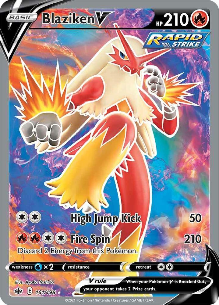 Blaziken V (161/198) [Sword & Shield: Chilling Reign] (Online Only)