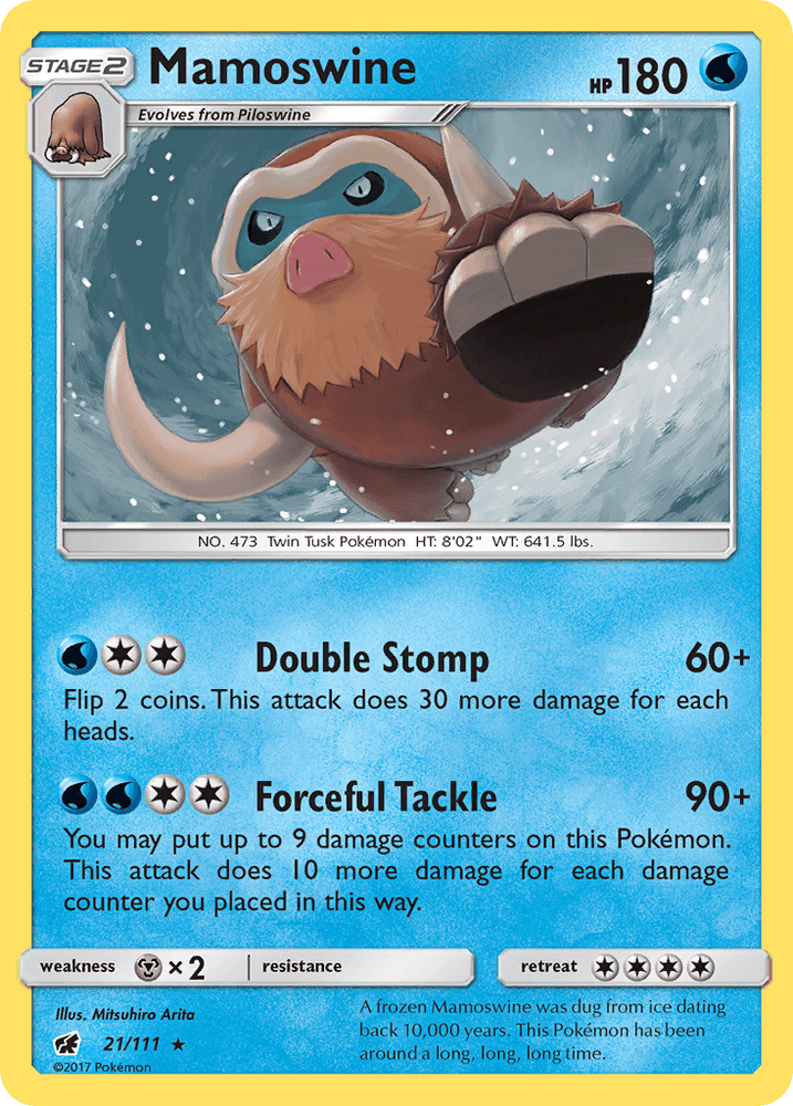 Mamoswine (21/111) [Sun & Moon: Crimson Invasion] (Online Only)