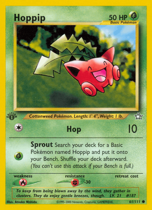 Hoppip (61/111) [Neo Genesis 1st Edition] (Online Only)
