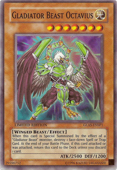 Gladiator Beast Octavius [GLAS-ENSP1] Super Rare (ONLINE ORDER ONLY)
