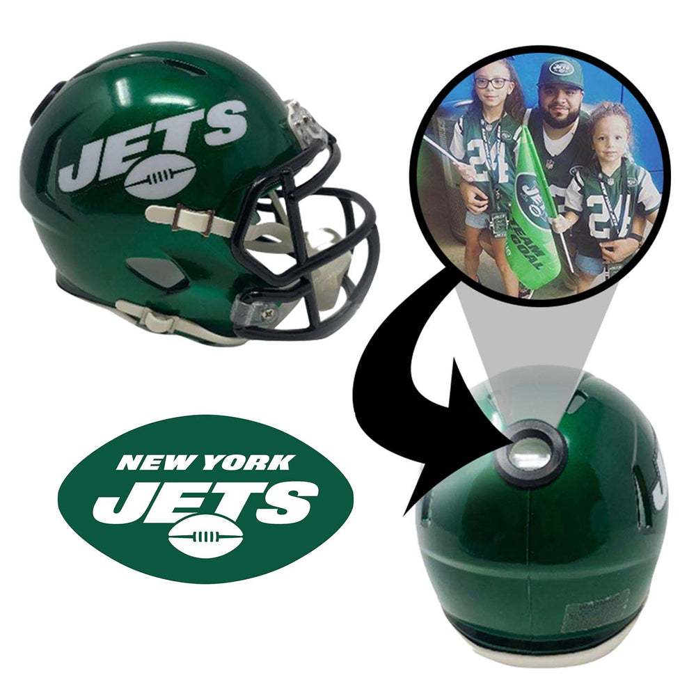 New York Jets NFL Mini Helmet - Picture Inside (Online Order Only) (ONLINE ORDER ONLY)