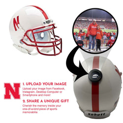 Nebraska Cornhuskers College Football Collectible Mini Helmet - Picture Inside - FANZ Collectibles (Online Order Only) (ONLINE ORDER ONLY)