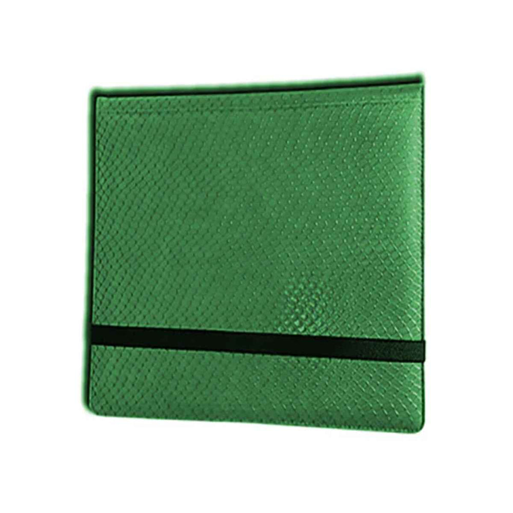 3X4 12 Pocket Dragon Hide Green Binder