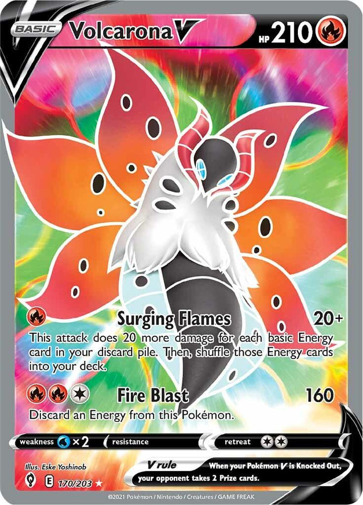 Volcarona V (170/203) [Sword & Shield: Evolving Skies] (Online Only)