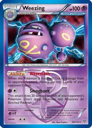 Weezing (58/135) (Theme Deck Exclusive) (Team Plasma) [Black & White: Plasma Storm] (Online Only)