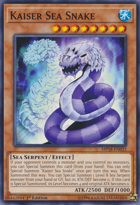 Kaiser Sea Snake [MP18-EN025] Common (ONLINE ORDER ONLY)