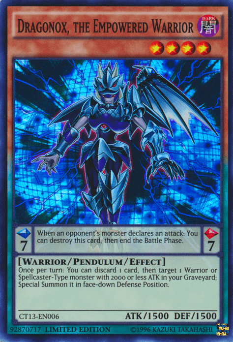 Dragonox, the Empowered Warrior [CT13-EN006] Super Rare (ONLINE ORDER ONLY)