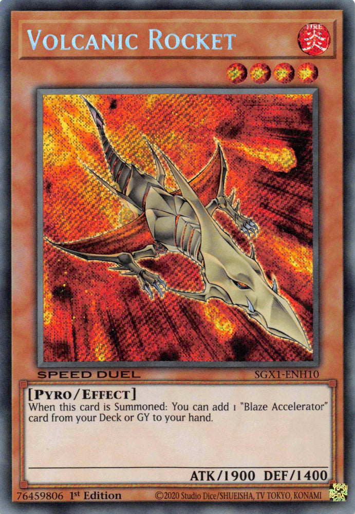 Volcanic Rocket [SGX1-ENH10] Secret Rare (ONLINE ORDER ONLY)