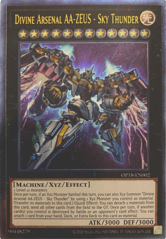 Divine Arsenal AA-ZEUS - Sky Thunder [OP18-EN002] Ultimate Rare (ONLINE ORDER ONLY)
