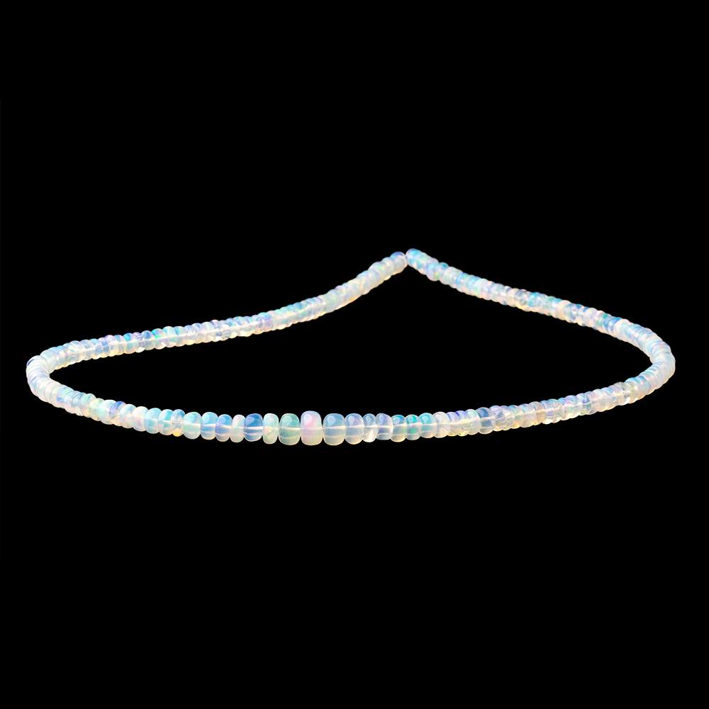 2.5-4mm Ethiopian Opal Plain Rondelle Beads 16 inch 168 pieces (ONLINE ORDER ONLY)