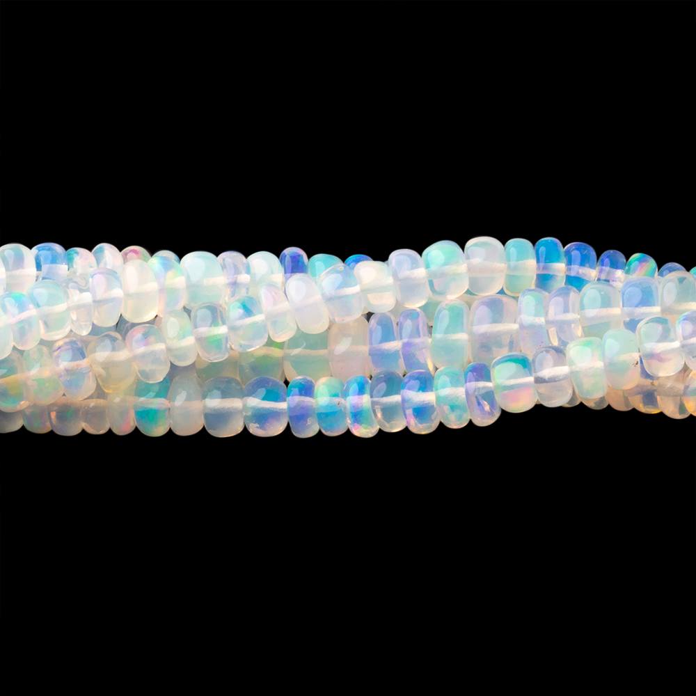 2.5-4mm Ethiopian Opal Plain Rondelle Beads 16 inch 168 pieces (ONLINE ORDER ONLY)