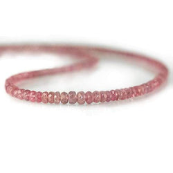 2.5-4mm Ruby Faceted Rondelles 16 inch 207 pieces (ONLINE ORDER ONLY)