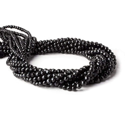2.5-5.5mm Black Spinel Faceted Rounds 16 inch 95 beads (ONLINE ORDER ONLY)