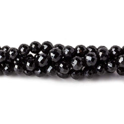 2.5-5.5mm Black Spinel Faceted Rounds 16 inch 95 beads (ONLINE ORDER ONLY)