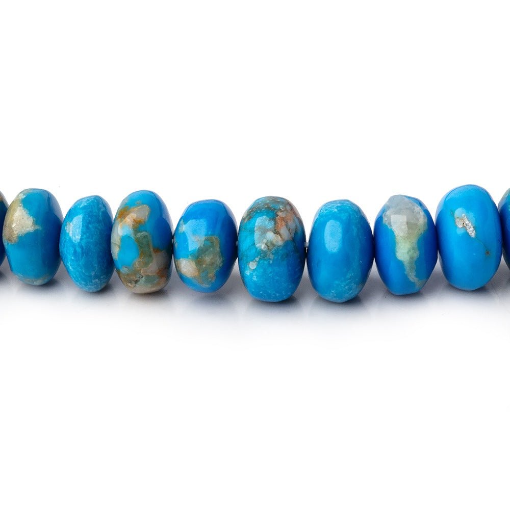 2.5-6mm Ceruleite Plain Rondelle Beads 17.5 inch 166 pieces AA (ONLINE ORDER ONLY)