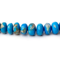 2.5-6mm Ceruleite Plain Rondelle Beads 17.5 inch 166 pieces AA (ONLINE ORDER ONLY)