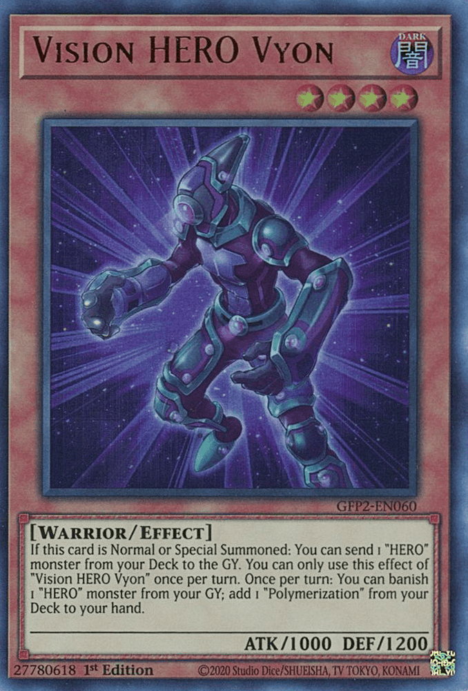 Vision HERO Vyon [GFP2-EN060] Ultra Rare (ONLINE ORDER ONLY)