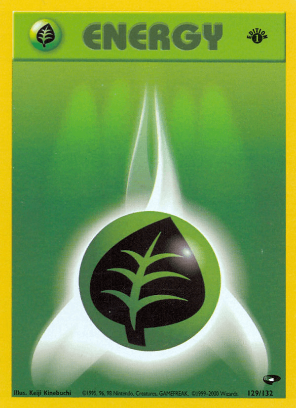Grass Energy (129/132) [Gym Challenge 1st Edition] (Online Only)
