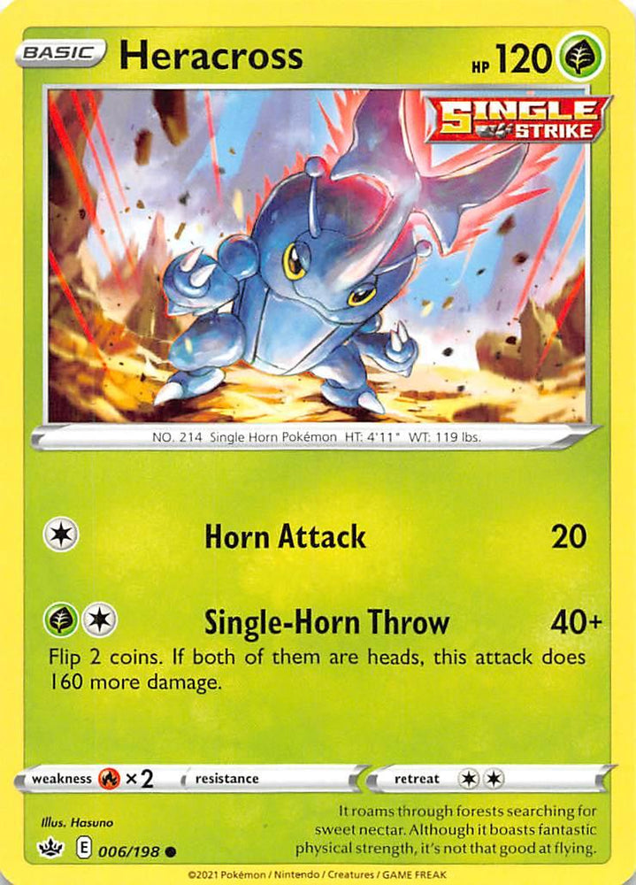 Heracross (006/198) [Sword & Shield: Chilling Reign] (Online Only)
