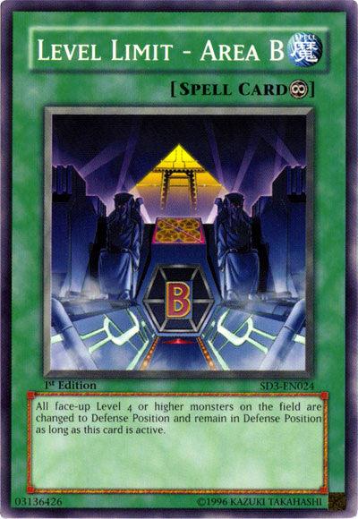Level Limit - Area B [SD3-EN024] Common (ONLINE ORDER ONLY)