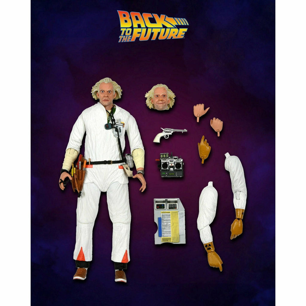 NECA Back to the Future 7" Scale Action Figure - Ultimate Doc Brown (1985 "Hazmat Suit") (ONLINE ORDER ONLY)