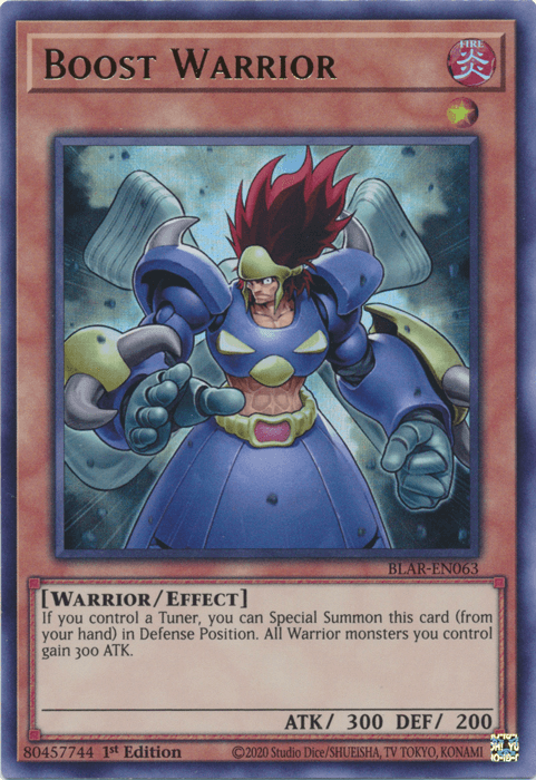 Boost Warrior [BLAR-EN063] Ultra Rare (ONLINE ORDER ONLY)