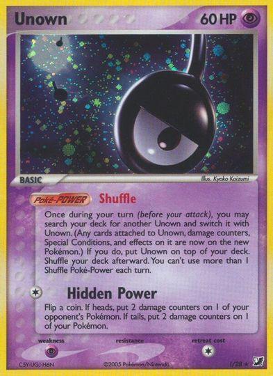 Unown (!) (!/28) [EX: Unseen Forces] (Online Only)
