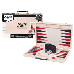Rustik Deluxe Wood Case: Backgammon (ONLINE ORDER ONLY)