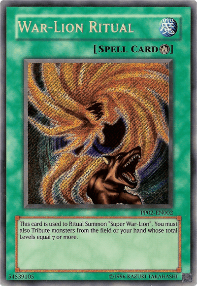 War-Lion Ritual [PP02-EN002] Secret Rare (ONLINE ORDER ONLY)