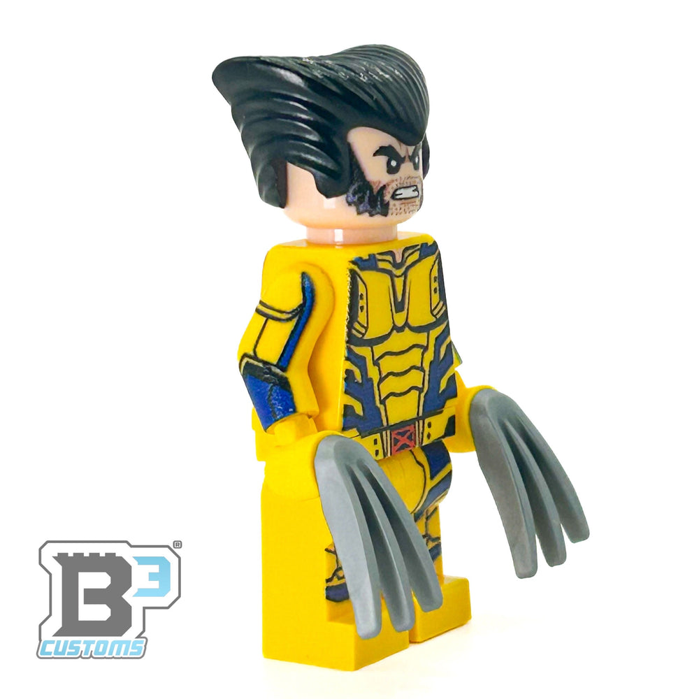Custom Wolverine Minifig made using LEGO parts - B3 Customs (Online Order Only)