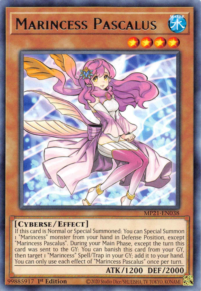 Marincess Pascalus [MP21-EN038] Rare (ONLINE ORDER ONLY)