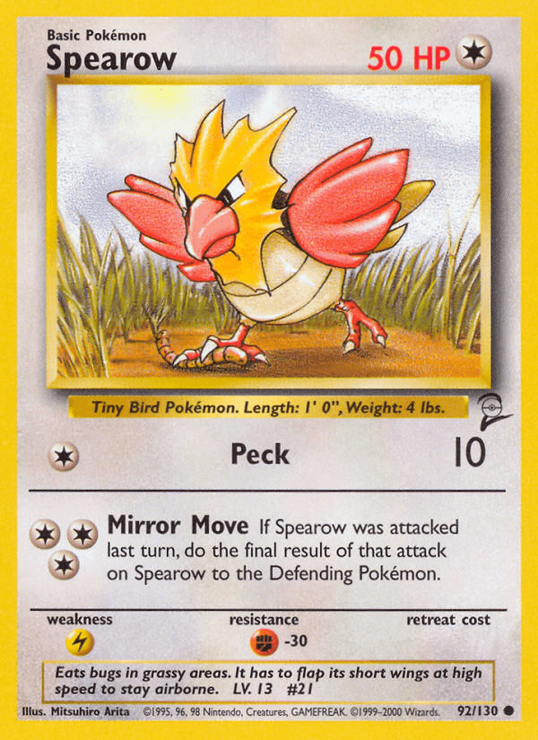 Spearow (92/130) [Base Set 2] (Online Only)
