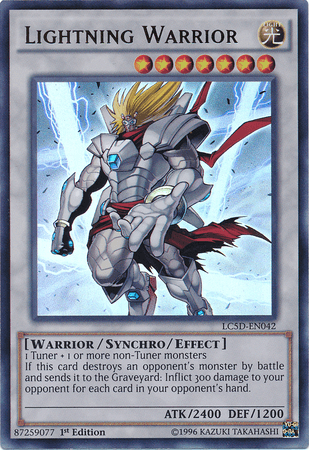 Lightning Warrior [LC5D-EN042] Ultra Rare (ONLINE ORDER ONLY)